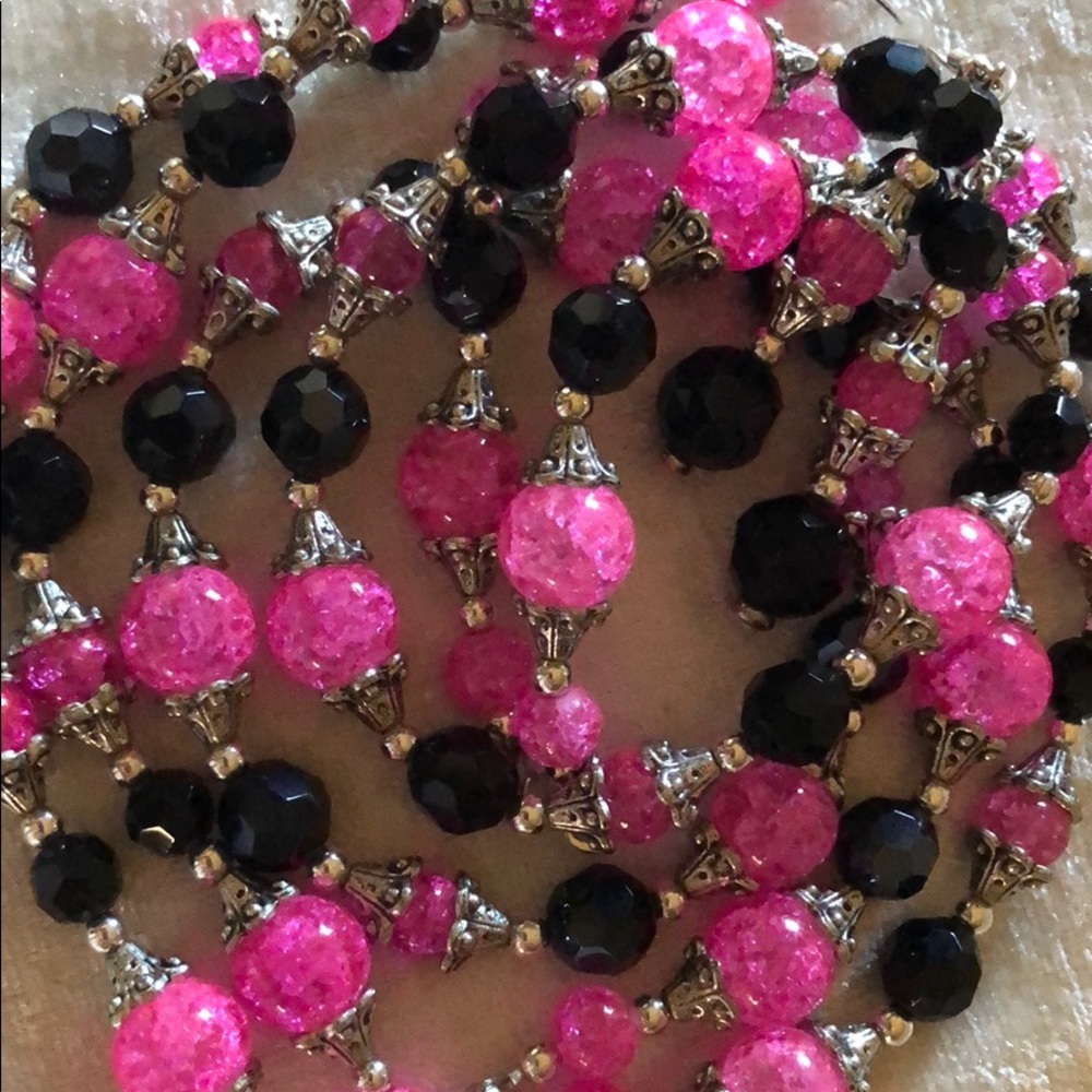 Pink Shattered Glass Set 💕🌸